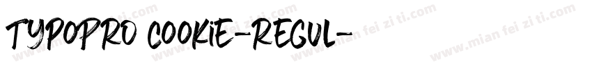 TypoPRO Cookie-Regul字体转换